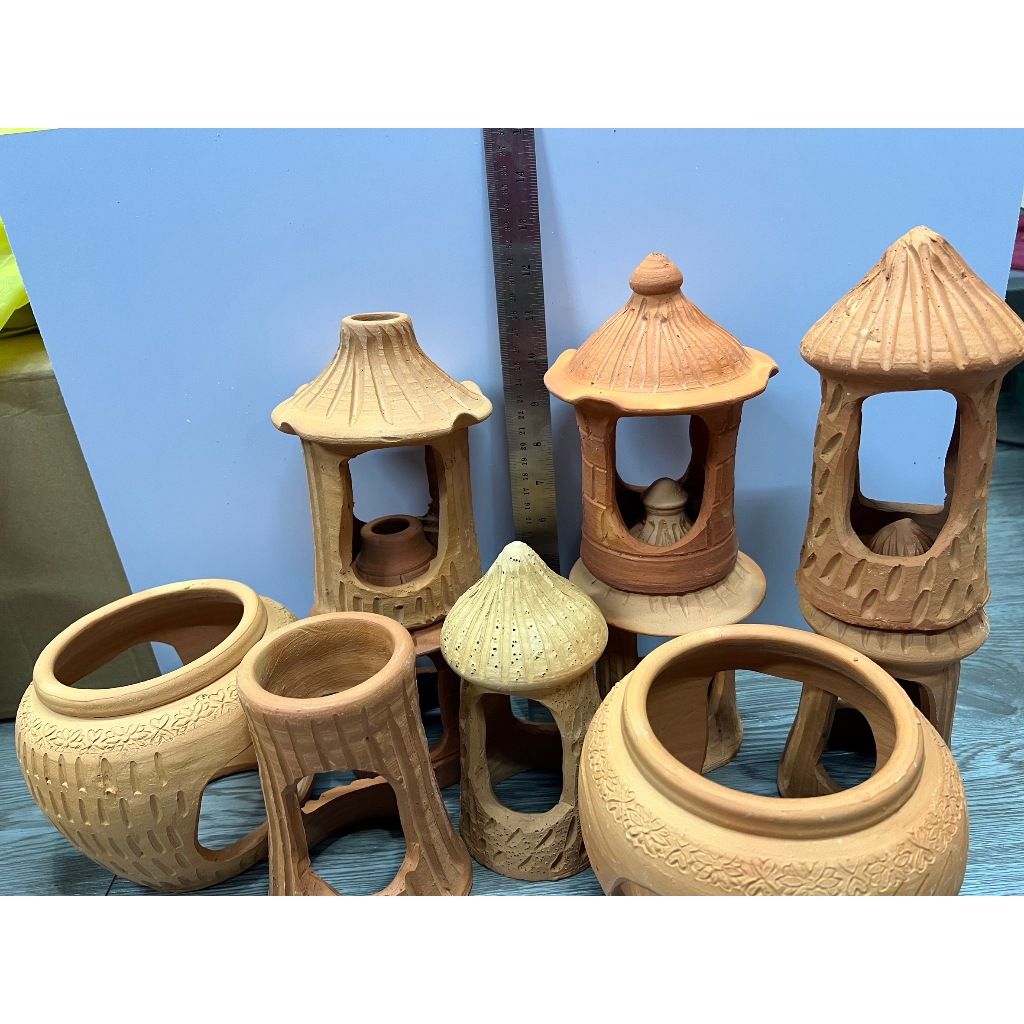 บ้านปลา / หนู แฮมเตอร์ และสัตว์ขนาดเล็ก ขนาดความสูง 3-6นิ้ว