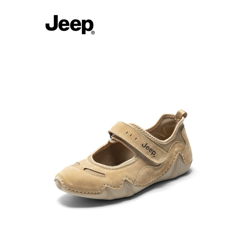 สีทราย 39 พร้อมส่ง / พรี JEEP THE SPIRIT OF ADVENTURE ทรง Mary Jane ของแท้ 100%