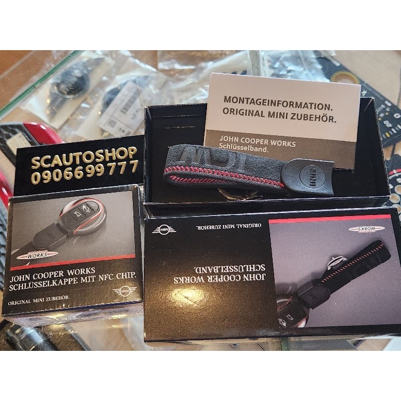 ครอบกุญแจและสาย JCW แท้สำหรับ MINI Cooper F54 F55 F56 F57 F60