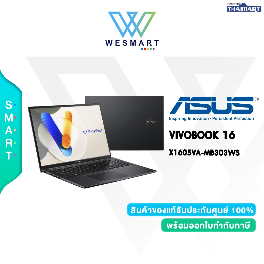 ASUS NOTEBOOK VIVOBOOK 16 X1605VA-MB303WS : Core i3/Intel UHD/8GB DDR4/SSD 512GB/16",WUXGA,IPS/Win11