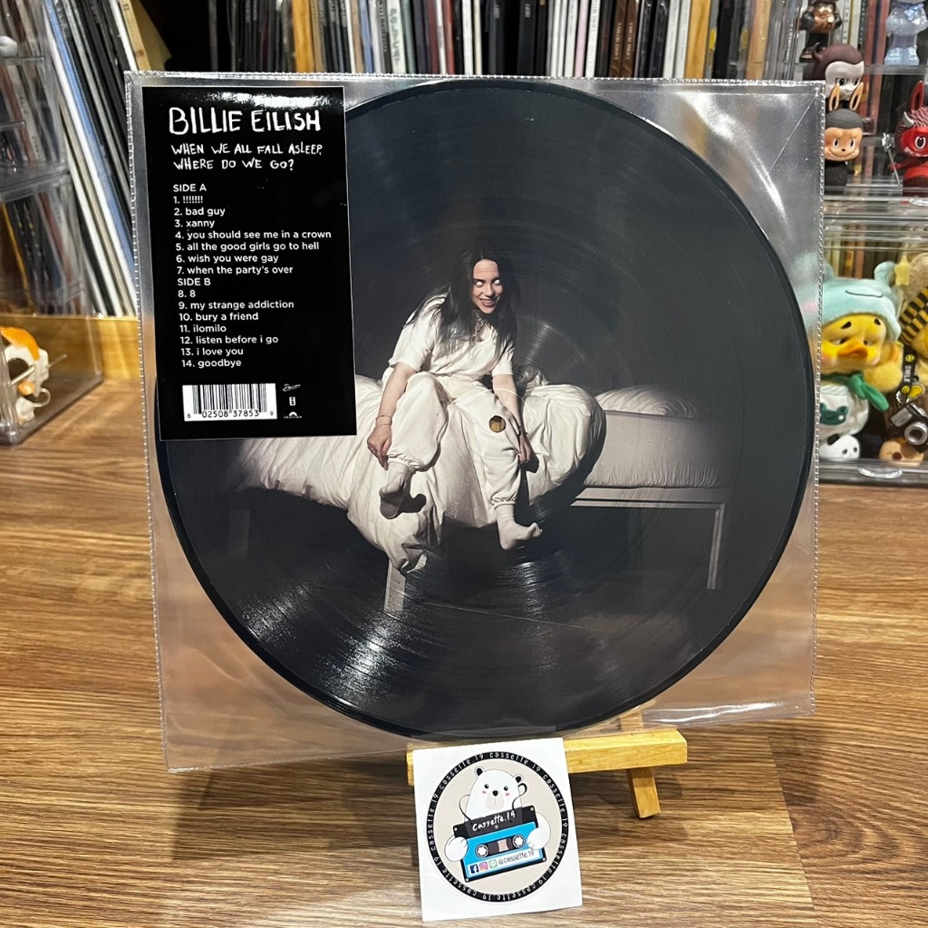 🎁ใช้โค้ด20%เหลือ 3,512฿🌌พร้อมส่ง แผ่นเสียง Billie Eilish ‎– When We All Fall Asleep, Where Do We Go?
