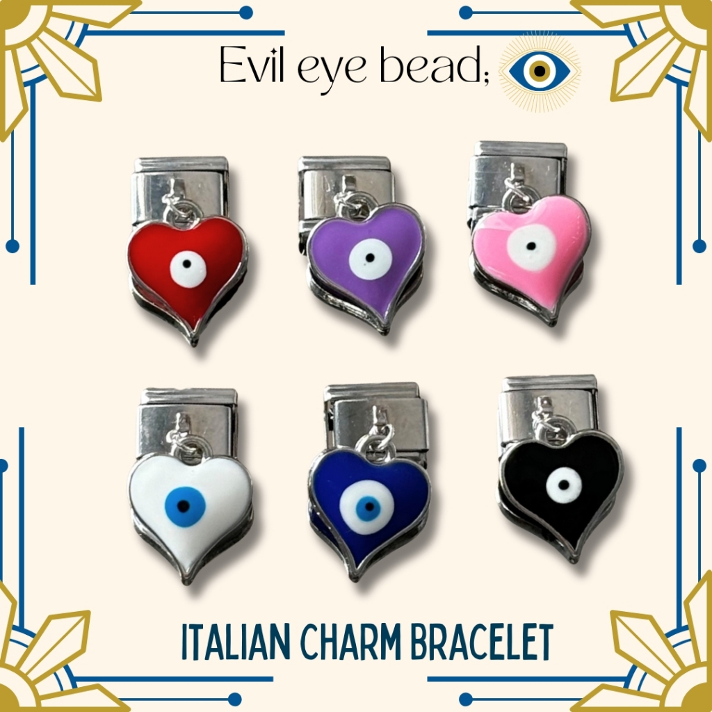 yourcharm italian charm bracelet อิตาเลี่ยนชาร์ม Set evil eyes