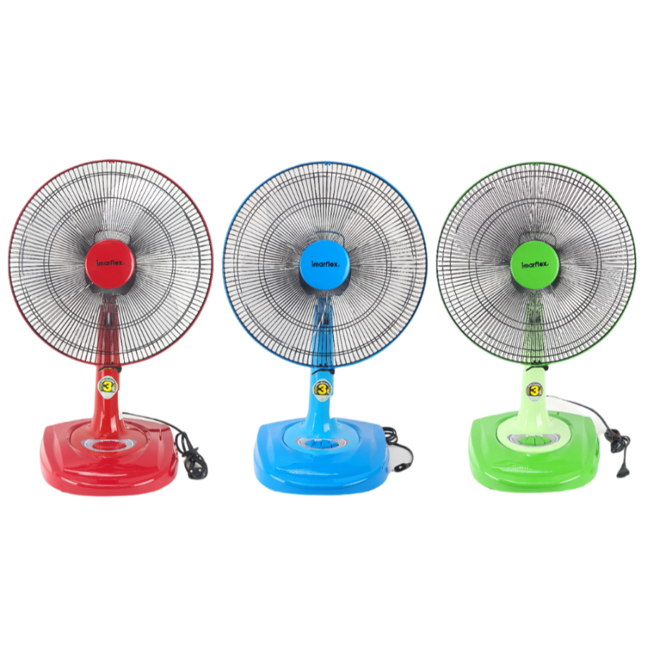 IMARFLEX พัดลมตั้งโต๊ะ 16 นิ้ว รุ่น IF-966 3 ใบพัด  พัดลม ตั้งโต๊ะ