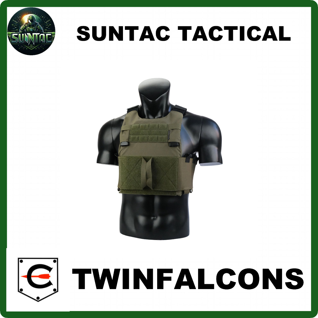 Twinfalcons เสื้อเกราะ | LV119 OVERT Plate Carrier (18" Elastic Cummerbund) | TW-VT19