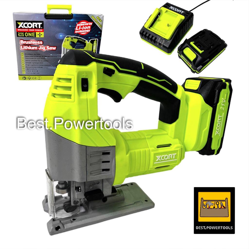 (SERIES 9)XCORT เลื่อยจิ๊กซอว์บัสเลสไร้สาย แบตเตอรี่ 21V 2000 mAh ปรับความเร็วได้ 6 ระดับ รุ่น XC9-6