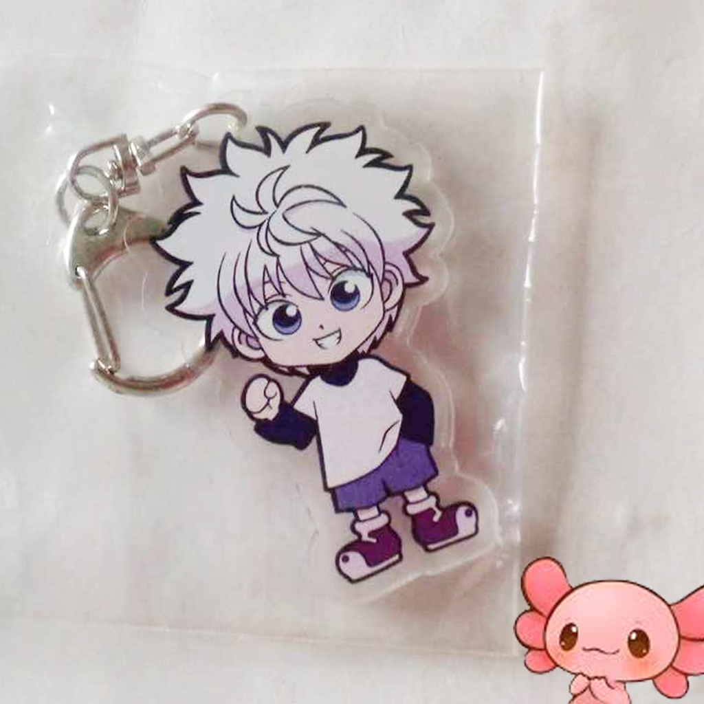 **พร้อมส่งในไทย**พวงกุญแจ  Hunter x Hunter Hisoka Gon Killua Kurapika กอร์น คิรัวร์ คุราปิก้า ฮิโซกะ (แพ็คใส่กล่อง) - รูปที่ 3