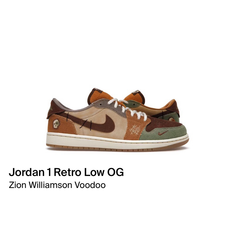 Jordan 1 Retro Low OG Zion Williamson Voodoo