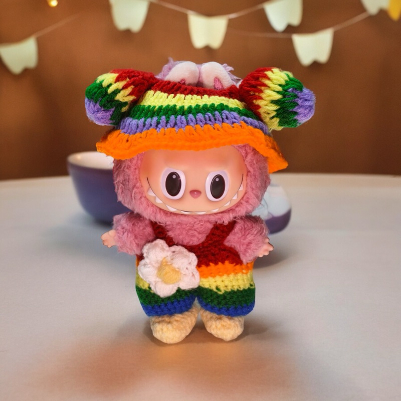 ชุดลาบูบู้ ชุดCheer up พร้อมส่งในไทย!!! 🌈ชุดถักสีรุ้ง Pride month🌿ชุดถักไหมพรมการันตีคุณภาพดี✅ เสื้อ