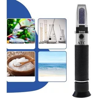 เครื่องวัดความเค็ม Salinity Refractometer 0~100% น้ำทะเล การประมง การตรวจจับคุณภาพน้ำในตู้ปลา
