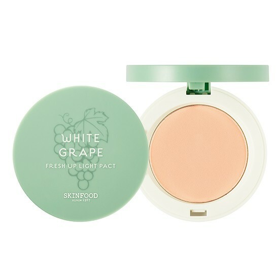 ใหม่!! แท้ % SKINFOOD แป้งองุ่น White Grape Fresh Up Light Pact 12g.