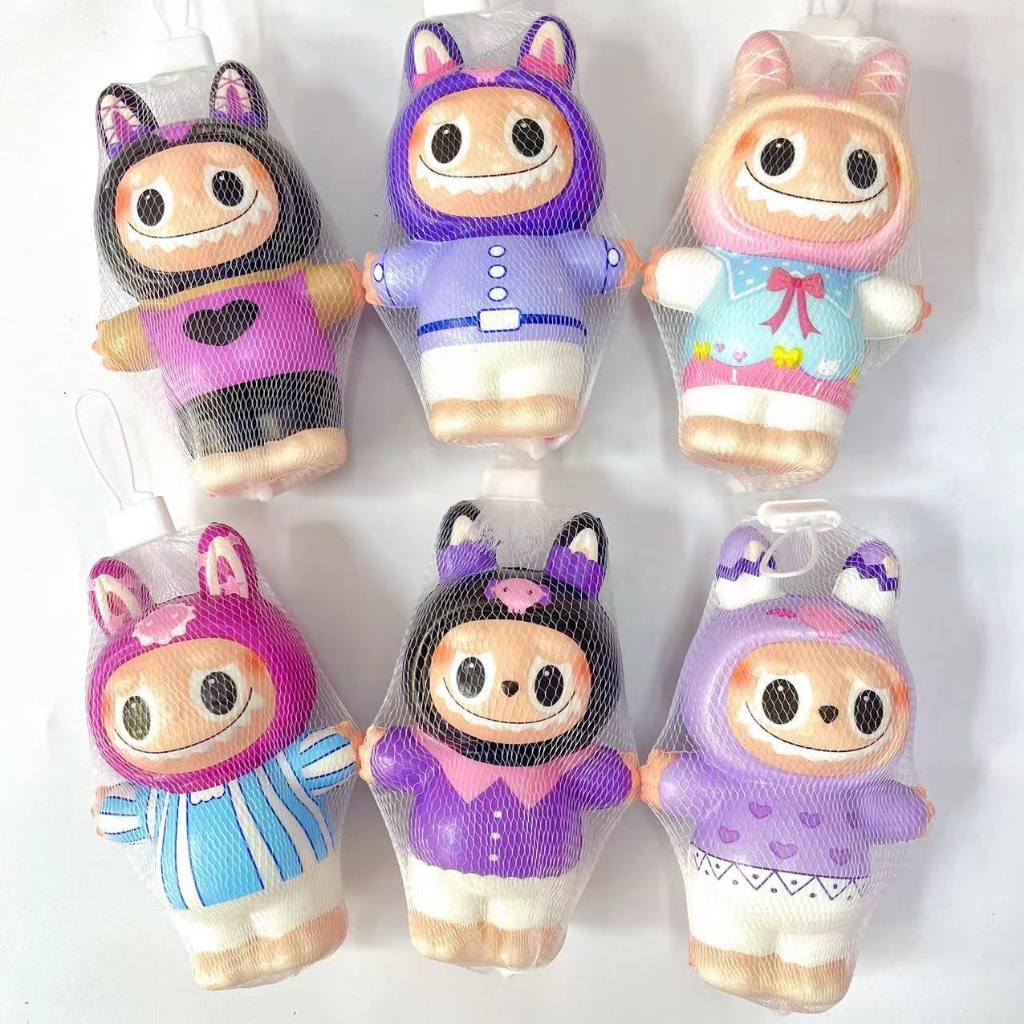 New 12ซม สกุชชี่ลาบูบู้มาใหม่น่ารักทุกตัวของเล่นก๊อตจิ สกุชชี่บีบ เล่นผ่อนคลาย สำหรับเด็กและผู้ใหญ่