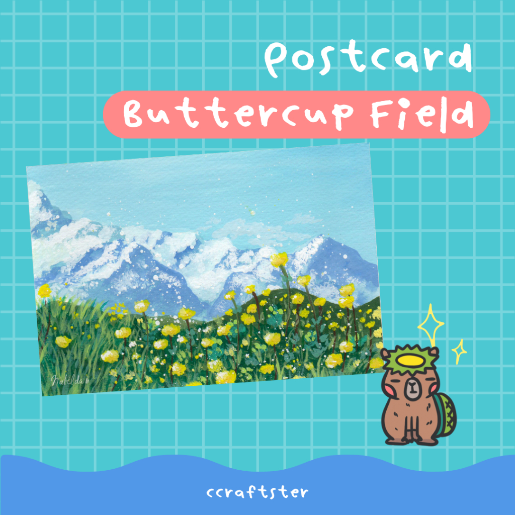 ccraftster – โปสการ์ดแต่งห้อง postcard ลายภูเขา ภาพวาด ภาพแต่งห้อง ของตกแต่ง ของขวัญ ราคา ถูกที่สุด ดีลบีเคเค แกลเลอรีภาพที่ 2
