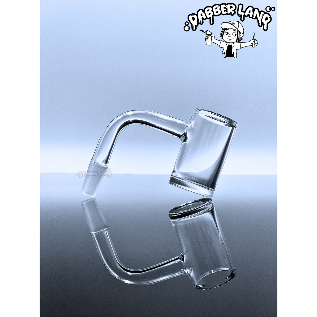 Quartz Banger Full Weld Beveled Edge 25mm ไม่มีรอยข้อต่อในการเป่า ( FQB01 ) (DL24) โจ๋แดบ ควอตซ์ แบงเกอร์