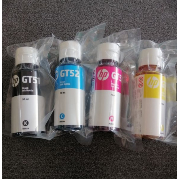 💥สินค้าพร้อมส่ง💥หมึกเติมแท้ HP GT53  GT51 GT52 Set 4 สี 4 ขวด (มีกล่อง) For Hp HP315 HP415 HP515