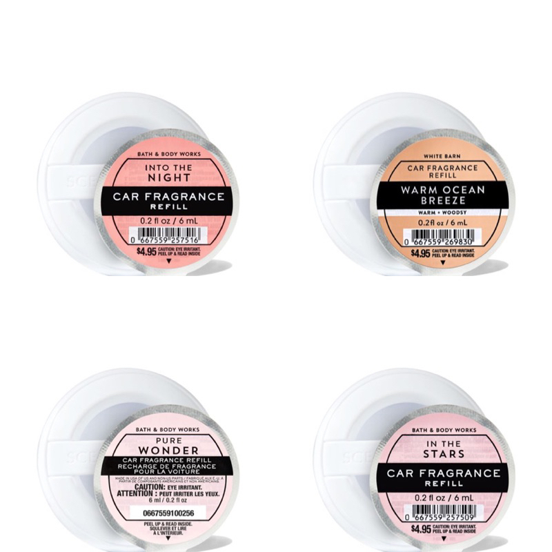 [ของแท้ ฉลากไทย] Bath and Body Works Car Fragrance Refill 6ml น้ำหอมรถยนต์ น้ำหอมปรับอากาศรถยนต์