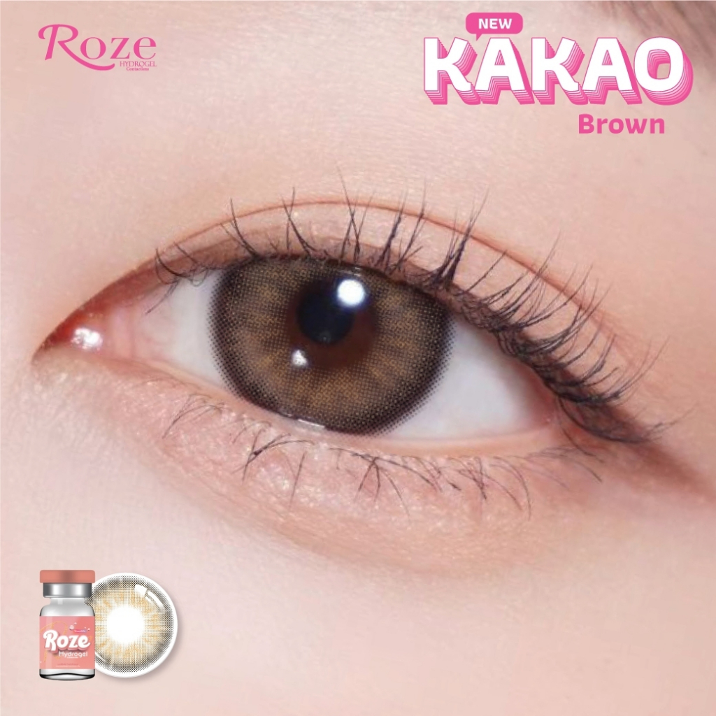 🔥คอนแทคเลนส์ Hydrogel✨ขนาดกลาง✨ Kakao (Rozelens) - รูปที่ 6