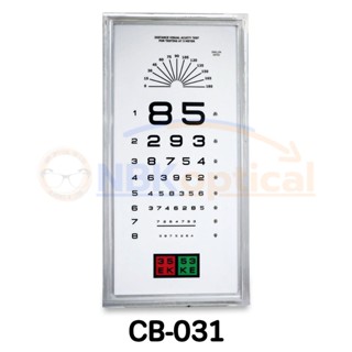 [พร้อมส่ง🇹🇭] ป้ายวัดสายตามองไกล CB-031 แบบมีไฟLED ระยะ 3 เมต…