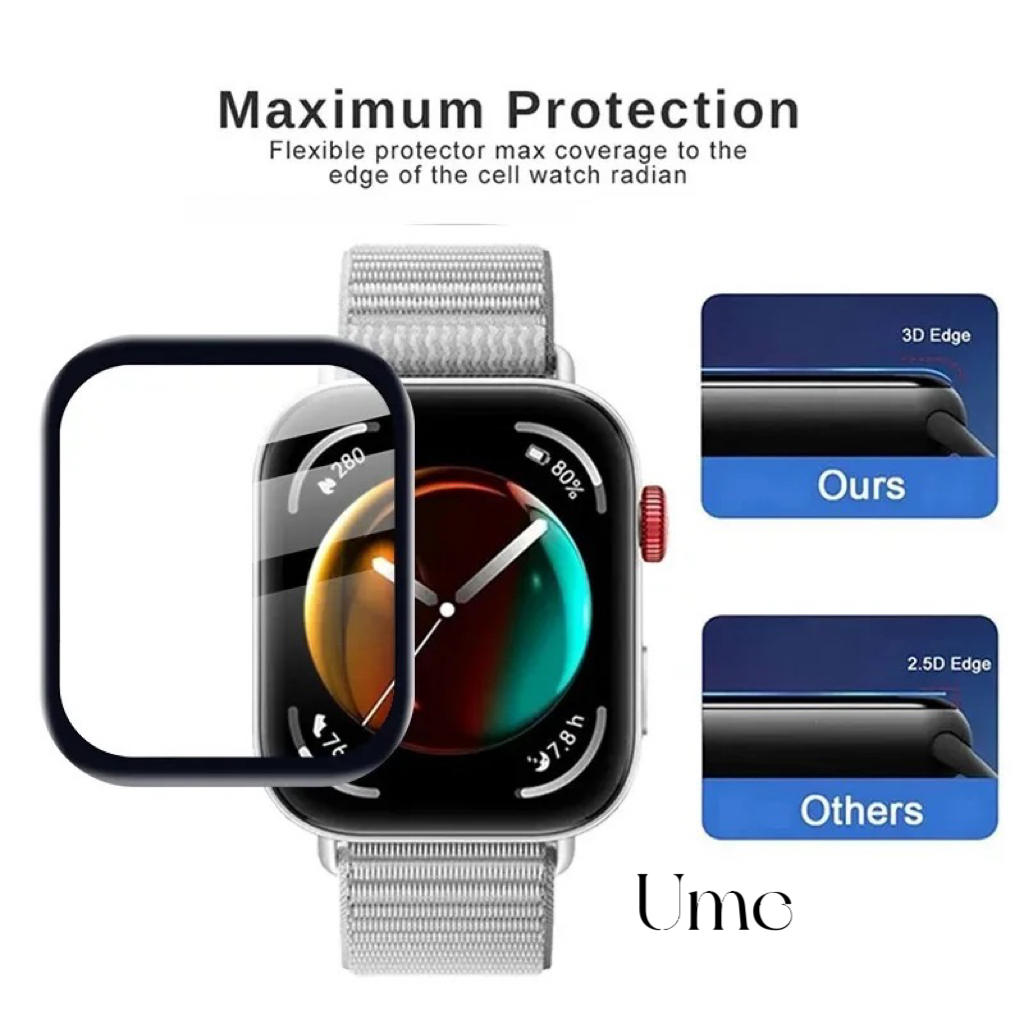 ฟิล์มกันรอย Huawei Watch Fit 3 ฟิล์ม 3D สำหรับ Huwei fit 3 Smart อุปกรณ์สวมใส่