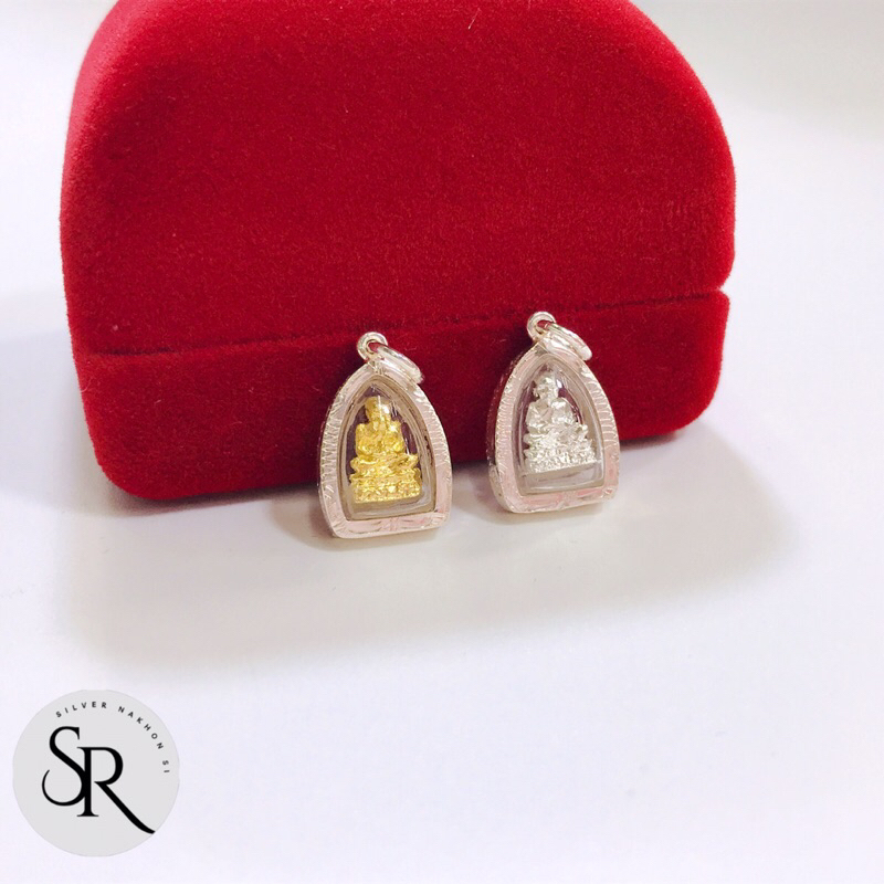 จี้พระหลวงปู่ทวด เงินแท้ 92.5% ขนาด 12 มิล อัดกรอบกันน้ำ ขนาดเล็กน่ารัก - รูปที่ 5