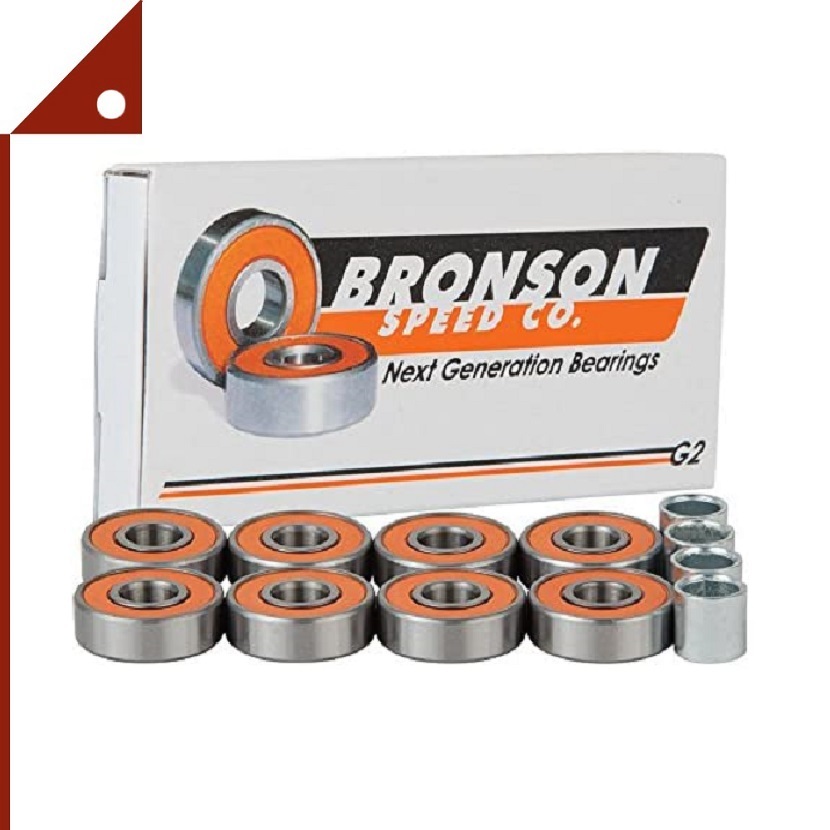 Bronson Speed Co, : BSCG2* อะไหล่สเก็ตบอร์ด Skateboard Bearings 8 pk