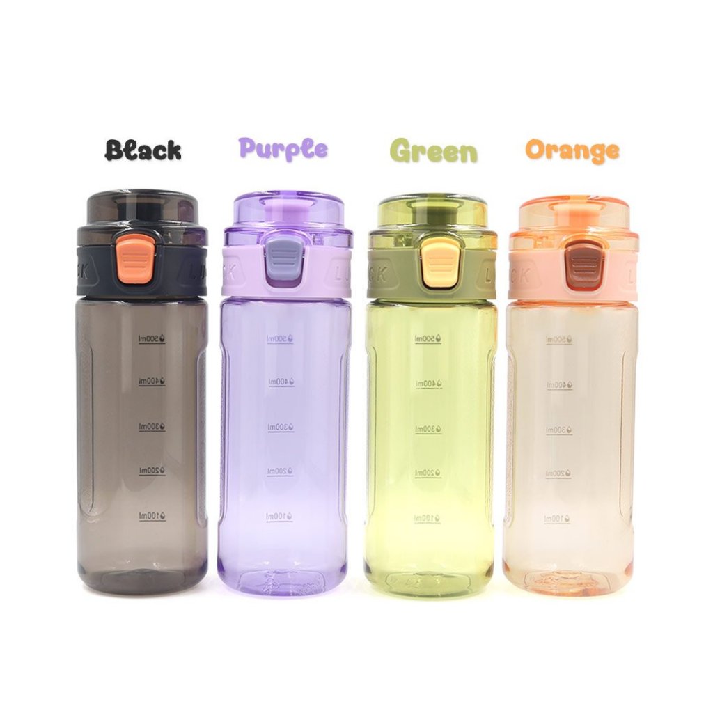 PL-01 NEW  กระบอกน้ำพลาสติก 500 ML พร้อมส่ง