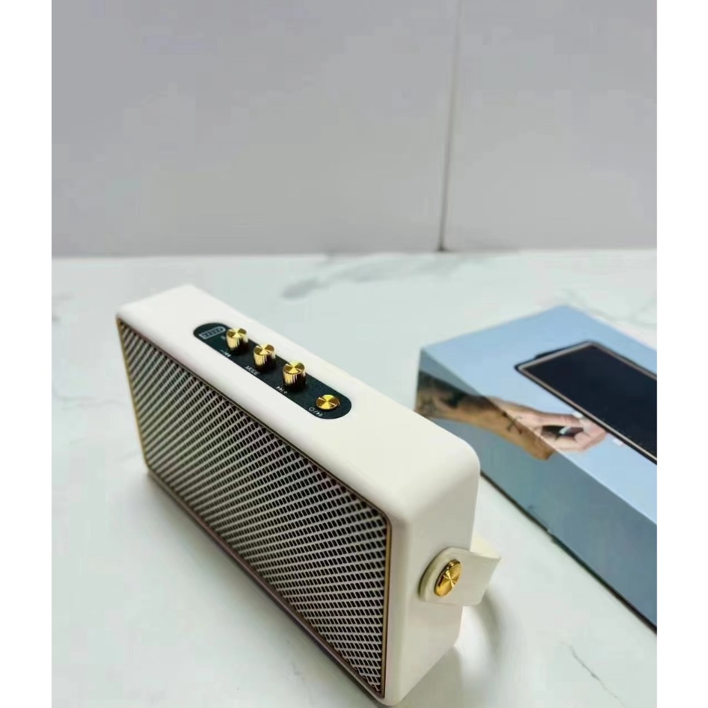 ลำโพงบลูทูธ มีสายหิ้ว Speaker Bluetooth M18 mini สไตมินิมอล FM /TF card และ Auxได้