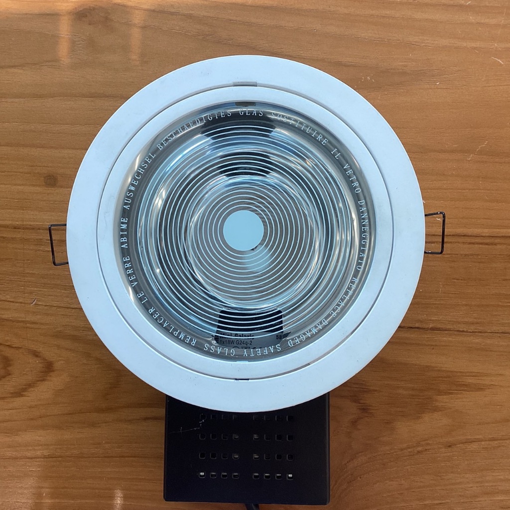 โคมไฟดาวน์ไลท์ ฝังฝ้า จากอิตาลี แบรนด์ Forma Mini-Galaxis Round Clear Glass 5781-11CG 2x18W หลอดG24q