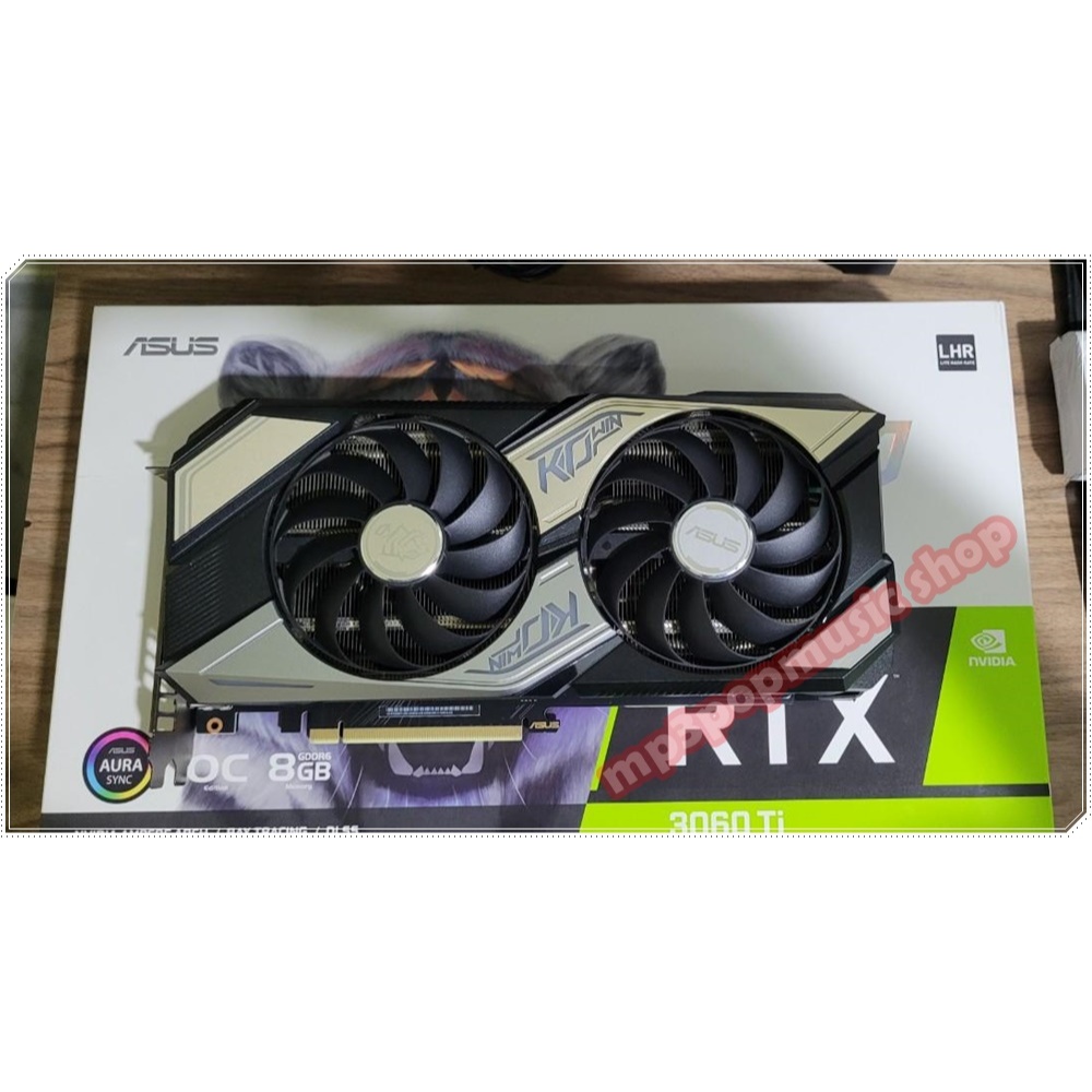 ASUS KO RTX3060TI O8G V2 GAMING - 8GB GDDR6 (LHR) (มือสองสภาพใหม่มาก 98% มีกล่องตรง SN ประกันไทย ADI