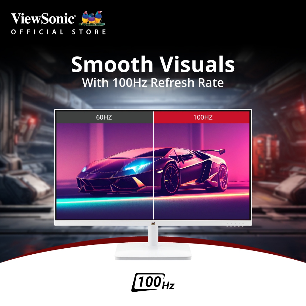 Viewsonic VA2732-H-W  27” Full HD Monitor with Frameless Design (จอมอนิเตอร์)