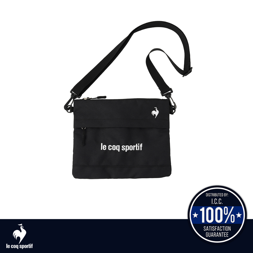 le coq sportif SACOSH กระเป๋า Crossbody สีดำ (กระเป๋าแฟชั่น, กระเป๋าสะพายข้าง, lecoq, เลอค็อก)
