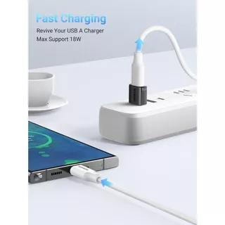 Ugreen อะแดปเตอร์ USB เป็น USB C 10Gbps (แพ็ค 2 ชิ้น), USB 3.0 สำหรับชาร์จและซิงค์ สีดำ รุ่น US701