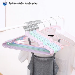 PAUS BIRU ไม้แขวนเสื้อผู้ใหญ่ ร่องกันผ้าลื่น 1ชุด 40 ชิ้น เเพ็ค รับน้ำหนักได้ดี บริการส่งด่วน