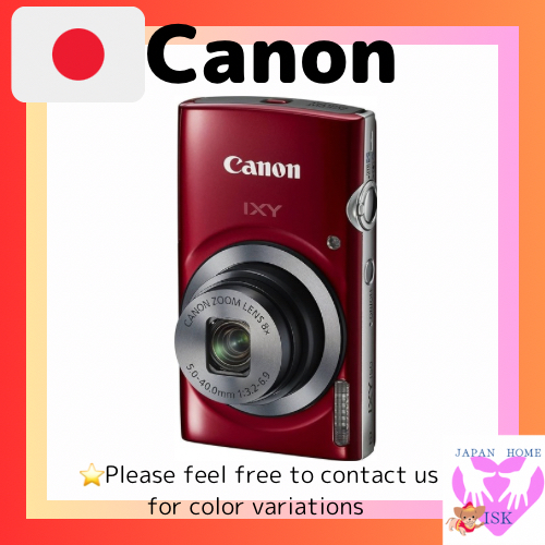 กล้องดิจิตอล Canon Ixy150  Red 8X Optical Zoom Ixy150 (Re) ส่งตรงจากญี่ปุ่น กล้องญี่ปุ่นมือสอง