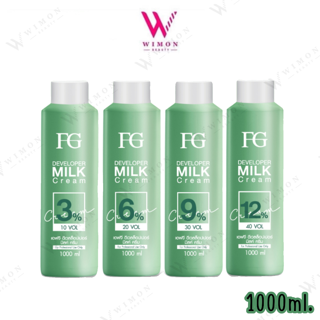 FG By Farger Developer Milk Cream 1000 ml. เอฟจี ฟาร์เกอร์ บาย ดีเวลล็อปเปอร์ มิลค์ ครีม 3% ,6% ,9% ,12%