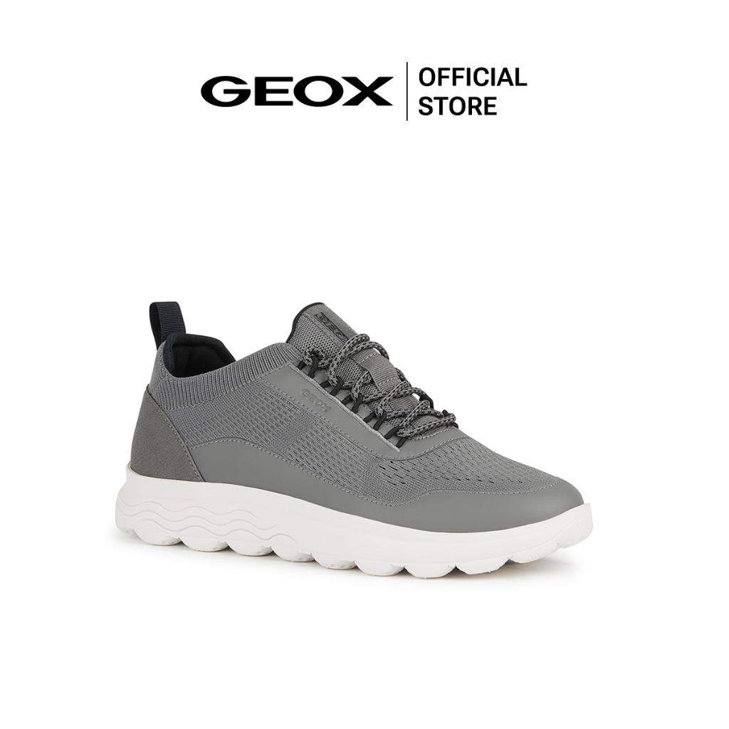 GEOX รองเท้าผ้าใบผู้ชาย รุ่น U SPHERICA - GREY SS24 (U35BYAC1006M_S4GYXX)
