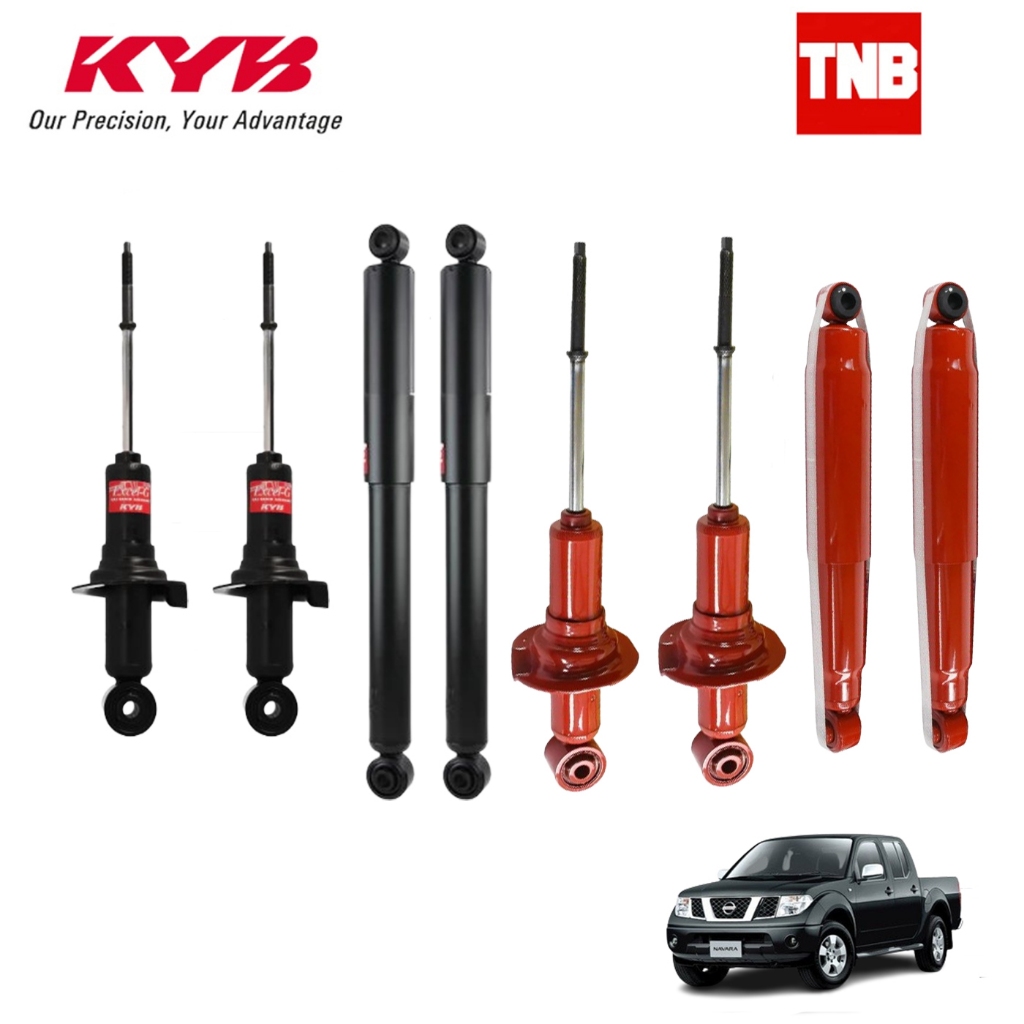 KYB โช๊คอัพ Nissan navara 4x4 d40 นิสสัน นาวาร่า ขับ4 ขับ 2 ยกสูง excel g ปี 2007-2013 kayaba คายาบ้า โช้คแก๊ส