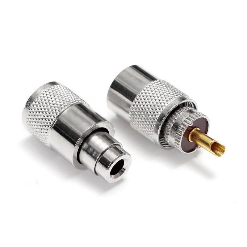 ขั้วต่อ PL259 สำหรับ เข้าสายนำสัญญาน RG8/8DFB/RG58  ( 2 in 1 ) [ วิทยุสื่อสาร ]