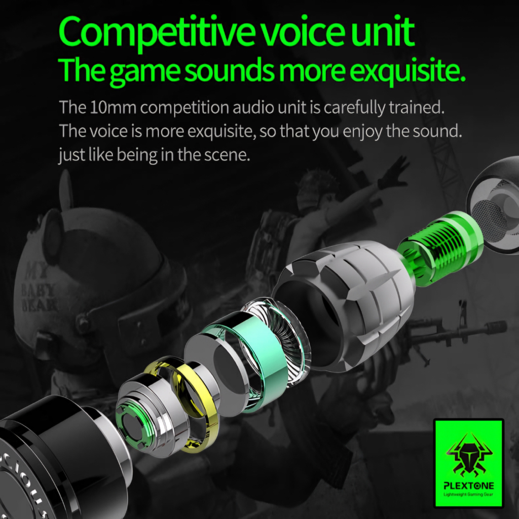 หูฟัง สมอลทอร์ค เกมมิ่ง Plextone G25 III Gaming Earphone เล่นเกมเสียงคมชัดสนุกสุดมันส์  ดูหนังฟังเพลงเบสแน่นกระหึ่ม B4