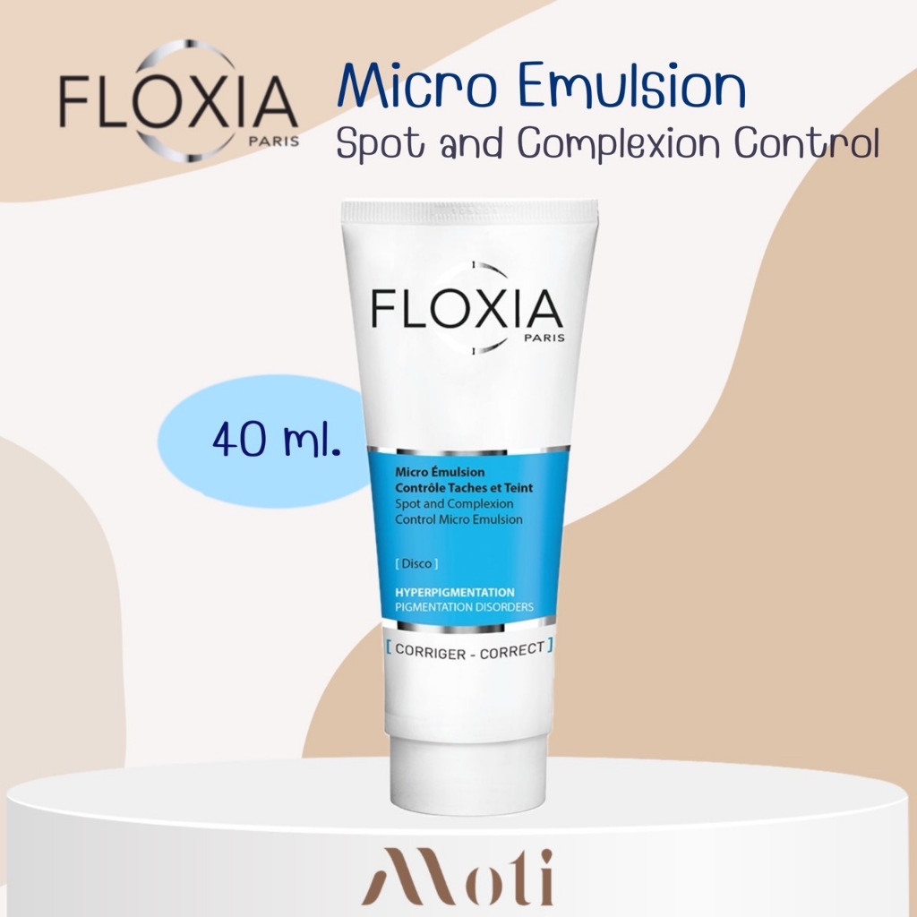 Floxia Spot and Complexion Control Micro Emulsion 40ml ยับยั้งการสร้างเม็ดสี ลดเม็ดสี ลดความหมองคล้ำ