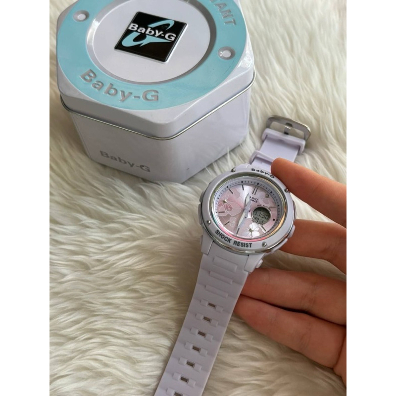 นาฬิกาBaby-G เหมาะสำหรับผู้หญิง มี3สีให้เลือก ดูเวลาด้วยเข็มและดิจิตอล เรียบง่าย
