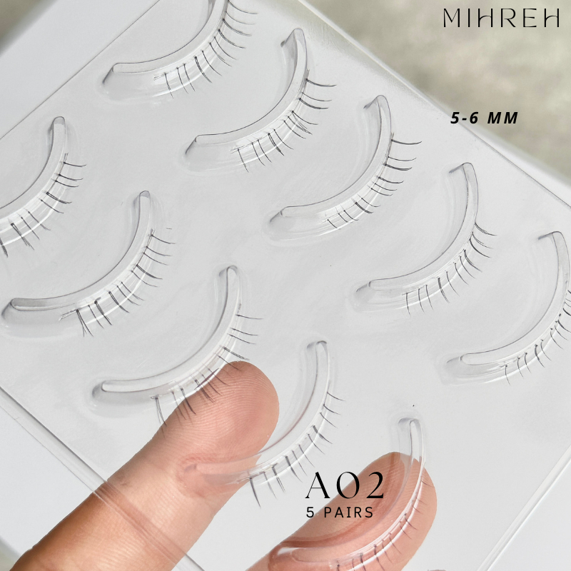 [4174] (พร้อมส่ง) ขนตาปลอมล่าง รุ่น A02 แกนบาง ติดง่าย ธรรมชาติมาก