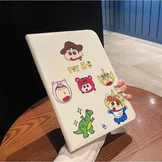 ⭐24 ชั่วโมงส่ง⭐ Crayon Shin-chan เคส for iPad pro 2024 11 Gen11 10 10.9 2022 Gen9 10.2 เคสไอแพด Air5 6 7 Caseการหมุน 360