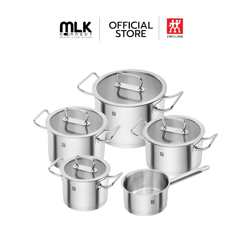 ZWILLING ชุดหม้อสแตนเลสรุ่น ZWILLING PRO 5 ชิ้น สีขาว N65120005