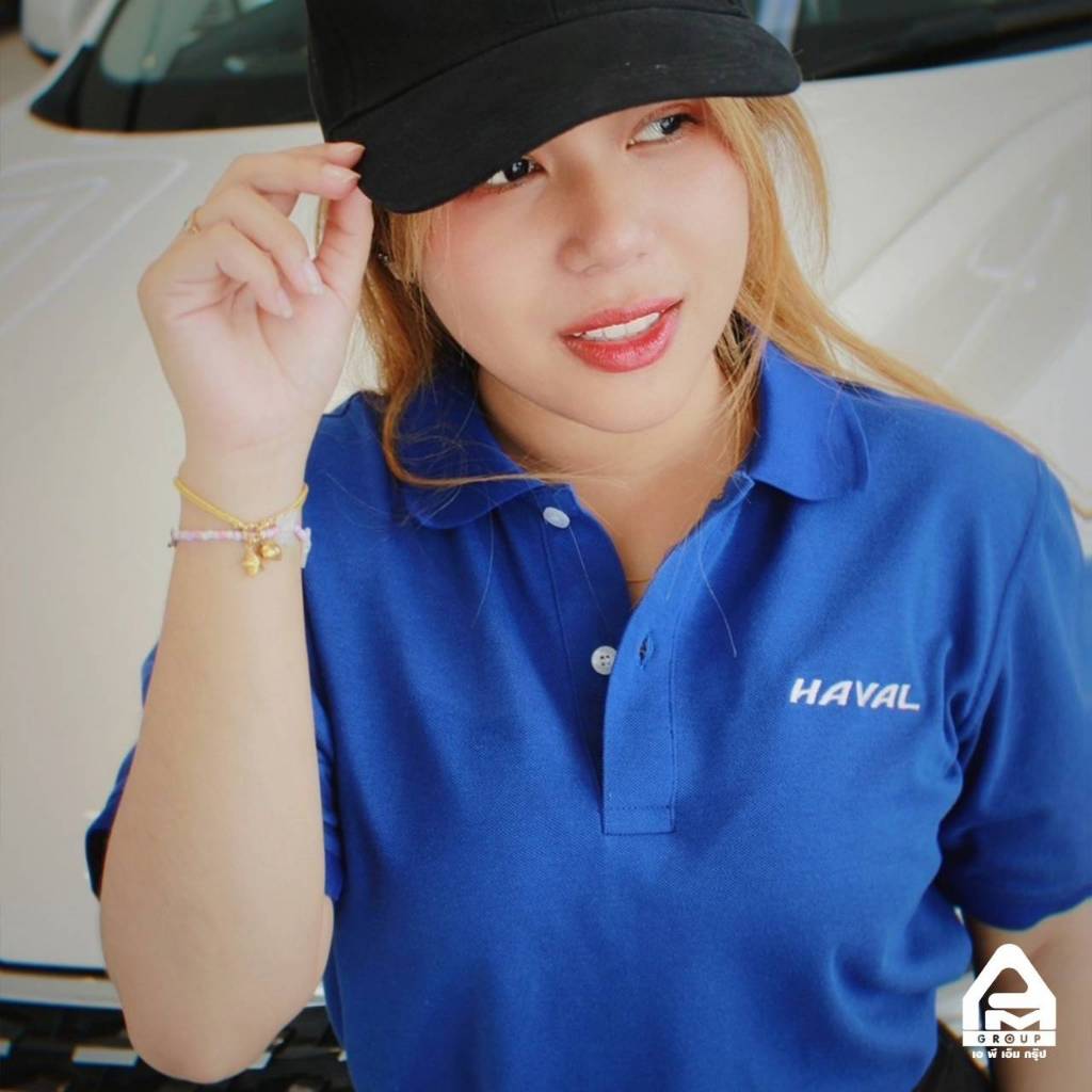 เสื้อโปโล HAVAL สีน้ำเงิน แท้ GWM great wall