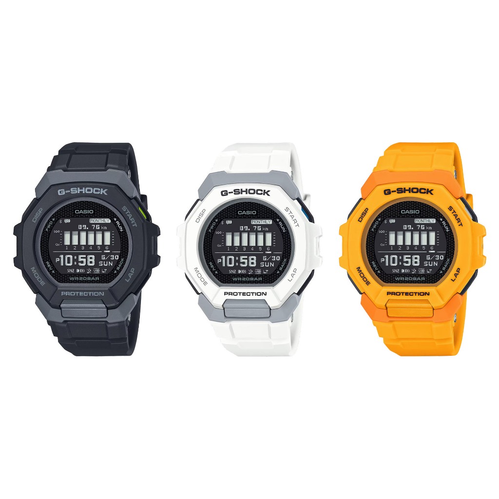 Casio G-Shock นาฬิกาข้อมือผู้ชาย สายเรซิ่น รุ่น GBD-300 (GBD-300-1,GBD-300-7,GBD-300-9)
