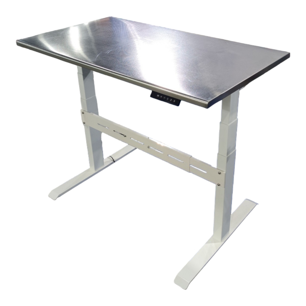 โต๊ะตรวจท็อปสแตนเลสปรับขึ้นลงไฟฟ้า แกน H Ewan