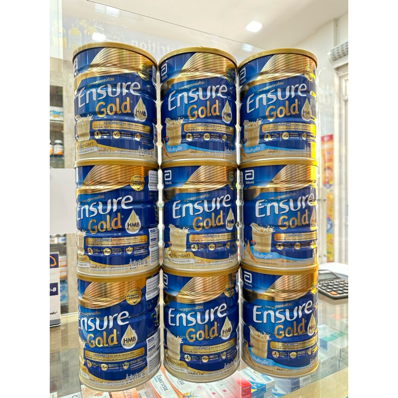 Abbott Ensure ”Gold“ เอนชัวร์ “โกลด์” อาหารสูตรครบถ้วน กลิ่นวนิลา และ กลิ่นธัญพืช  ขนาด 800 g.
