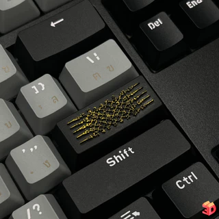 คีย์แคปเสริมมงคล ยันต์ห้าแถว ยันต์ฉัตรเพชร รวย keycap คีแคป ปุ่มshift ปุ่มenter