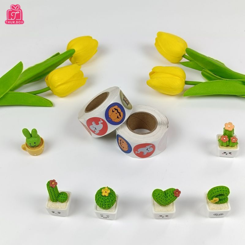 สติ๊กเกอร์ฮาโลวีน 1ม้วน 500 ดวง (1ม้วน) - รูปที่ 6