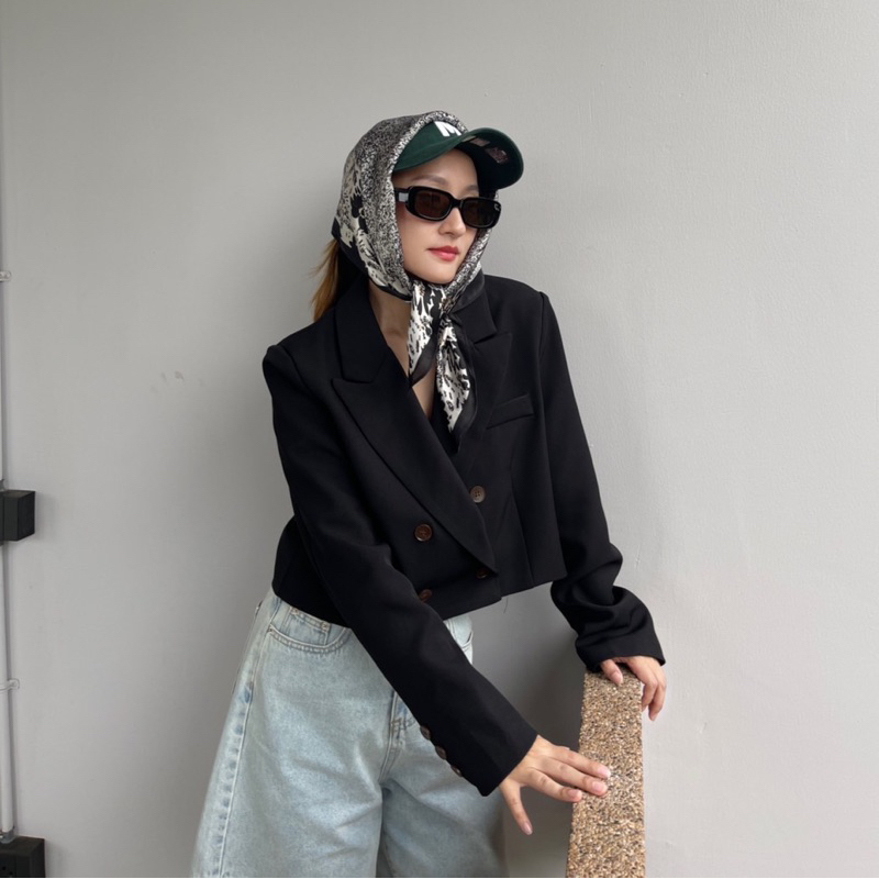 404 knockknock - PYE CROP BLAZER เบลเซอร์ทรงครอป ผ้าอย่างดี อยู่ทรง